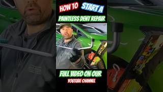 How To Start a DENT Repair using Paintless Dent Removal Tools | PDR