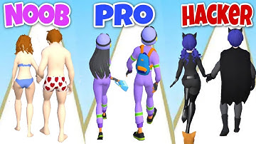 NOOB vs PRO vs HACKER in Couple Run