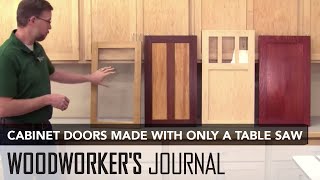 How to Make Tongue & Groove Cabinet Doors with a Table Saw