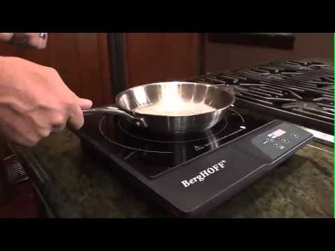 1600 Watt Powerfull Induction Cooktop Berghoff 1810003g 90 Youtube