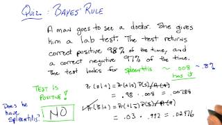 Bayes Rule Quiz Quiz Solution - Georgia Tech - Machine Learning