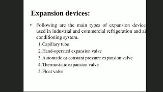ME 301,RAC,Unit 4 Components and Controls, Automatic Expansion valve