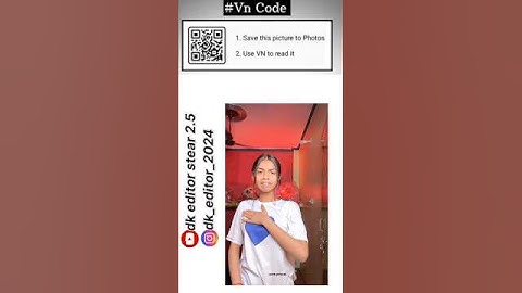 Vn QR code scan vn app one click ma video editing #vncode #vn #vnvideoeditor #shortsfeed #dkeditor