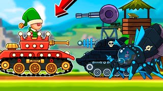 TANK JOKER VS ALL BOSSES in EPIC JOURNEY - Hills of Steel. Games Tanks