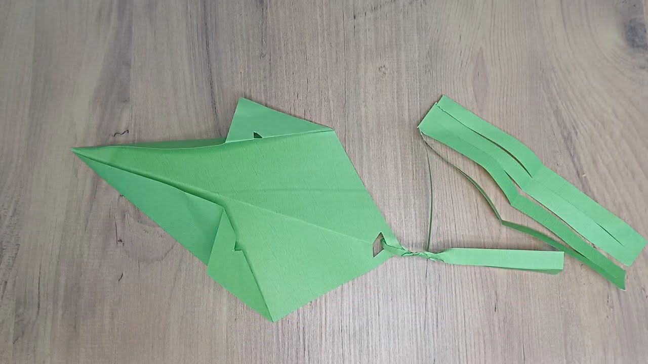 Kağıttan uçurtma yapımı origami (sıçancık)   Paper kite origami (rat) making