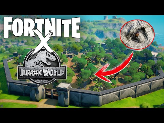 Fortnite Jurassic World crossover hints leaked with dinosaurs