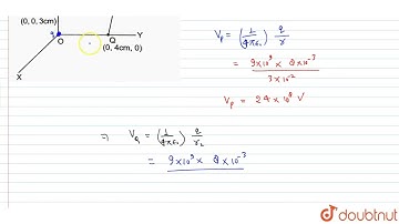 A charge of 8 mC is locatedat the origin. Calculate the work done in taking a small charge of -2...