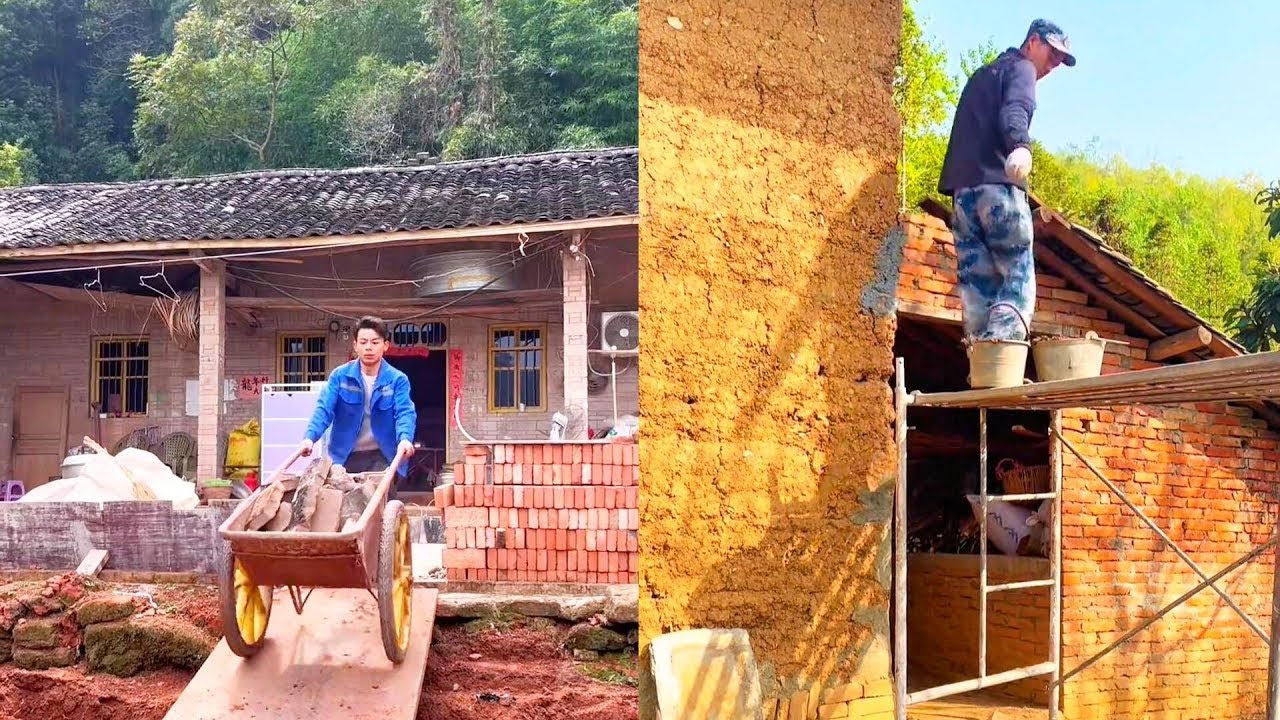 A young man bought an abandoned house in a forest on the outskirts of the city and renovated it