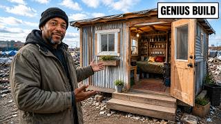 Rich Neighbors Dumped Their Junk on This Black Homeless Man — He Built a $250 Tiny House From It
