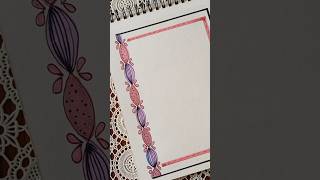 Learn how to make beautiful front page design for project work. Easy border design ideas. #shorts
