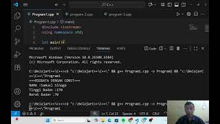 Membuat Program Biodata sederhana dengan menggunakan #define, const, dan getline(), C++