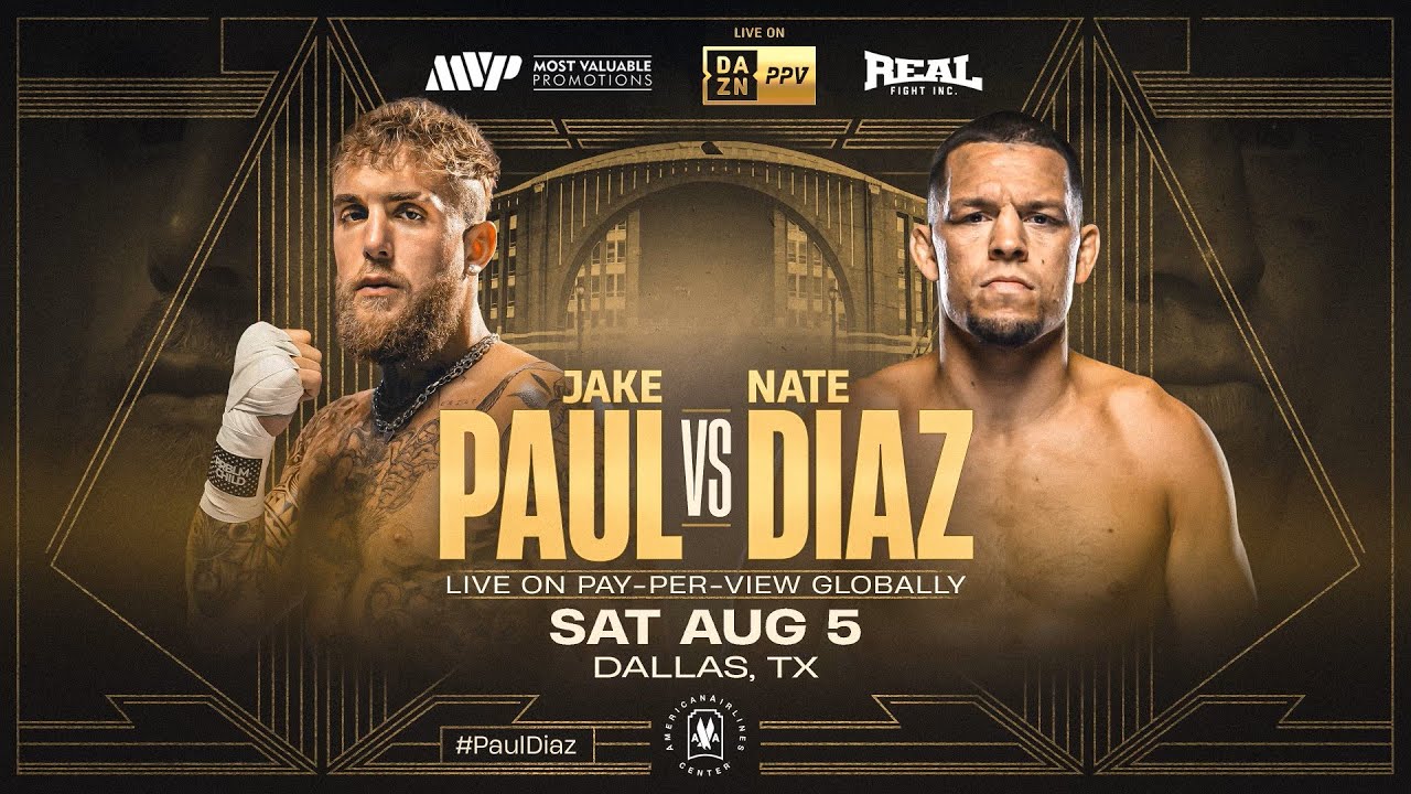 Jake Paul vs Nate Diaz is on for August 5 r/Boxing