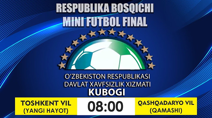 🏆 DXX kubogi. Respublika bosqichi | Mini futbol final