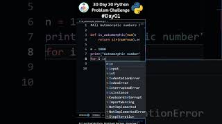Day 1: How To Solve All Automorphic numbers Problem | 30 Days of Code Challenge