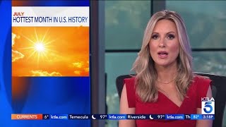 U.S. records hottest month ever.