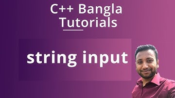 C++ Bangla Tutorials 63 : string input