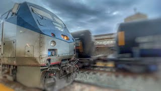 4k 30fps Amtrak and csx railfanning in rockville