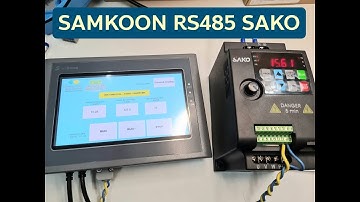 HMI Samkoon SK070HE communication RS485 with Inverter SAKO SKI780