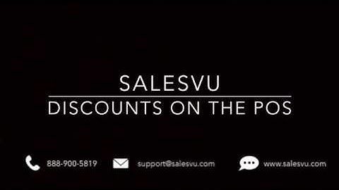 Discounts on the POS