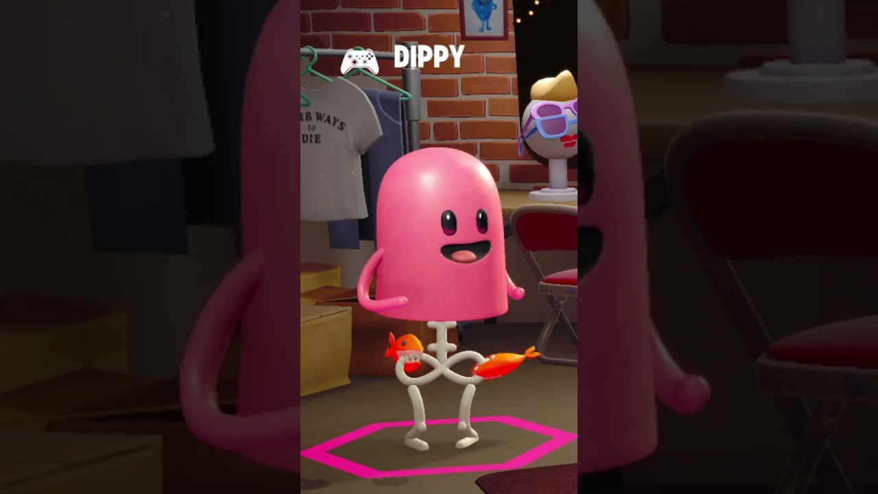 Dippy's fresh new look in Dumb Ways to Party, coming 2026!