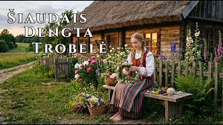 Šiaudais Dengta Trobelė – Lietuvių Liaudies Daina (Lithuanian folk song)