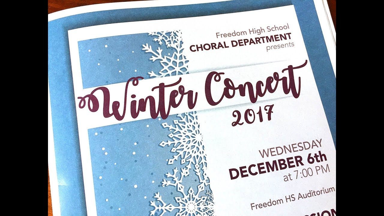 Freedom High School Chorus Winter 2017 YouTube