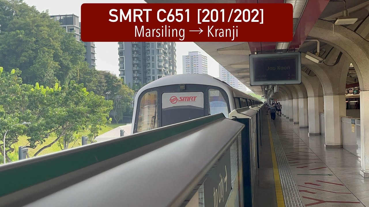 Retired | SMRT Trains: C651 [201/202] - Marsiling → Kranji - YouTube