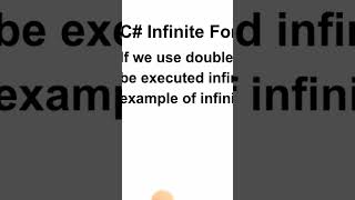 Infinite For loop Short | malayalam tutorial #csharptutorial