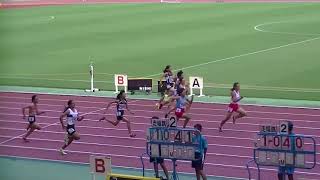 20170810東海中学陸上1年女子100m決勝