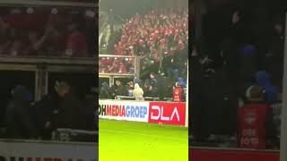 De Graafschap fans tried to break into the away section to attack Almere fans