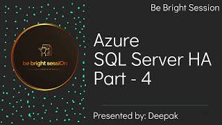 SQL Server High Availability on Azure (Part 4) | Install Failover Cluster & Enable SQL Server HA