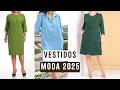 VESTIDOS de MODA para SENHORAS de 50, 60, 70, 80 ANOS - TENDÊNCIAS de MODA 2025