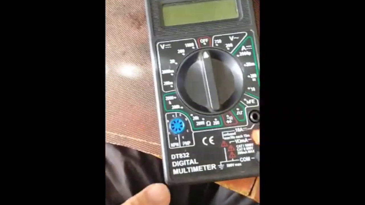 Мультиметр DT832 - Ремонт прозвонки - YouTube