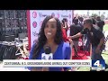 Stars attend Centennial High School groundbreaking in Compton