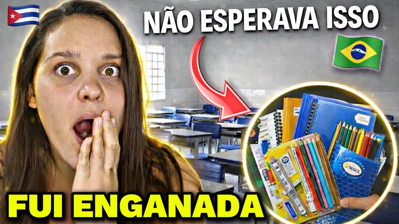 Fiquei em choque com a escola pública do Brasil🇧🇷😱