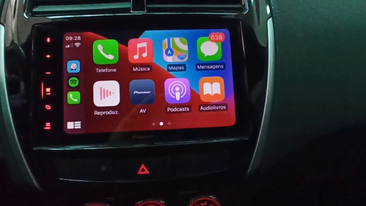 Mitsubishi ASX - Central Pioneer 8" CarPlay e Android Auto - ArtsomAuto