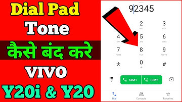 How to Turn Off Dial Pad Tone In Vivo Y20i And Y20 // Vivo Y20 Me Dial Pad Tone Kaise Band Kare