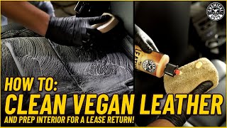 How To Clean A FauxLeather Interior!  Tesla Lease Return Part 2  Chemical Guys