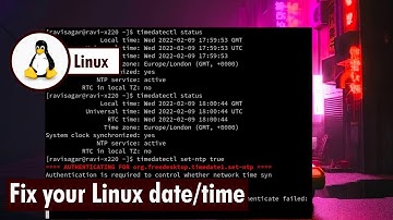 Fix your Linux date time