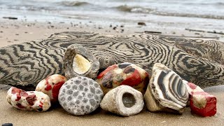 A Great Spring Rock Hunt on My Favorite Lake Huron Beach