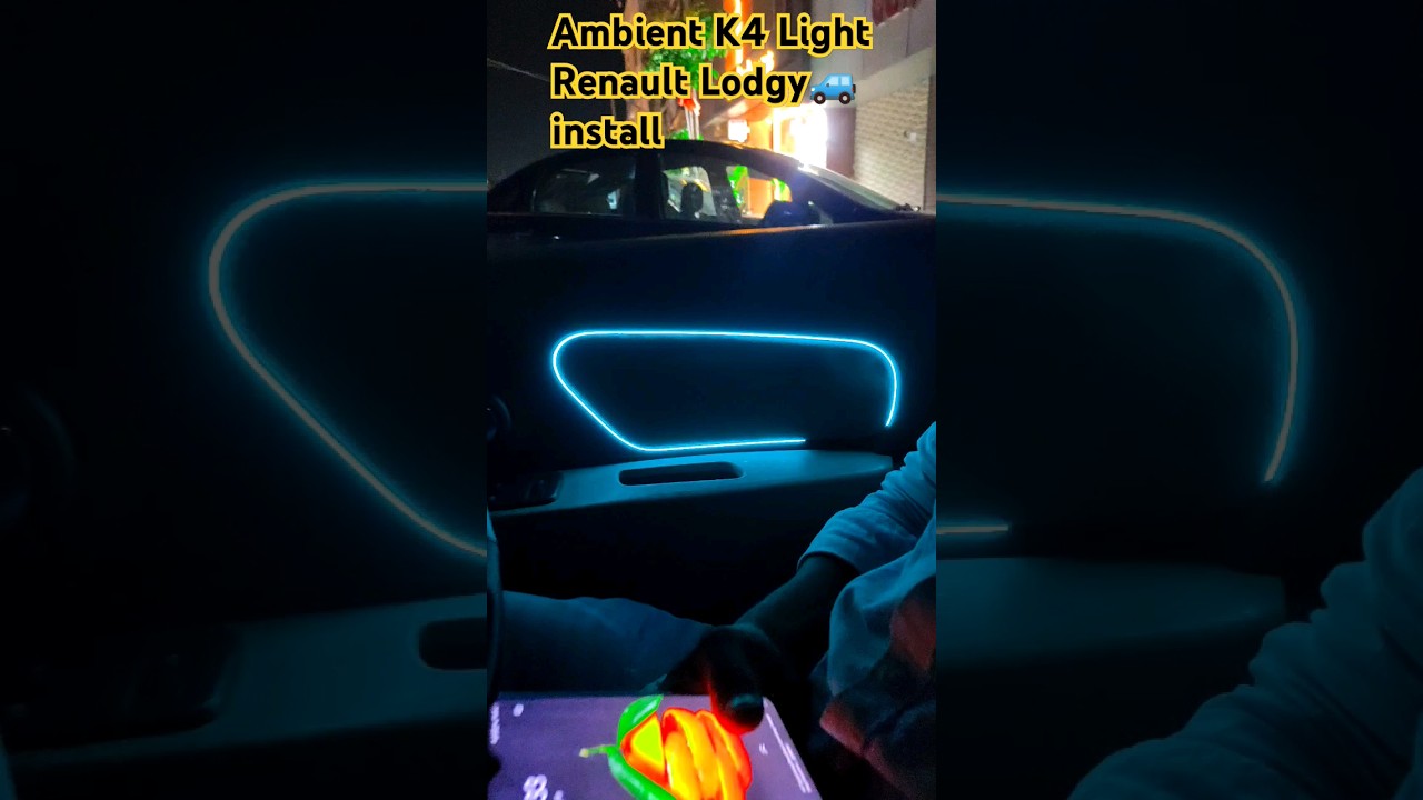 Renault Lodgy 🚙 Ambient K4 light install 