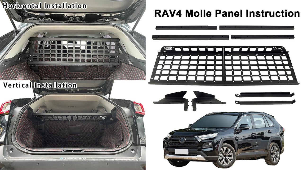 For Toyota RAV4 19-24 Car Modular Storage Molle Panel Installation instructions#automotive