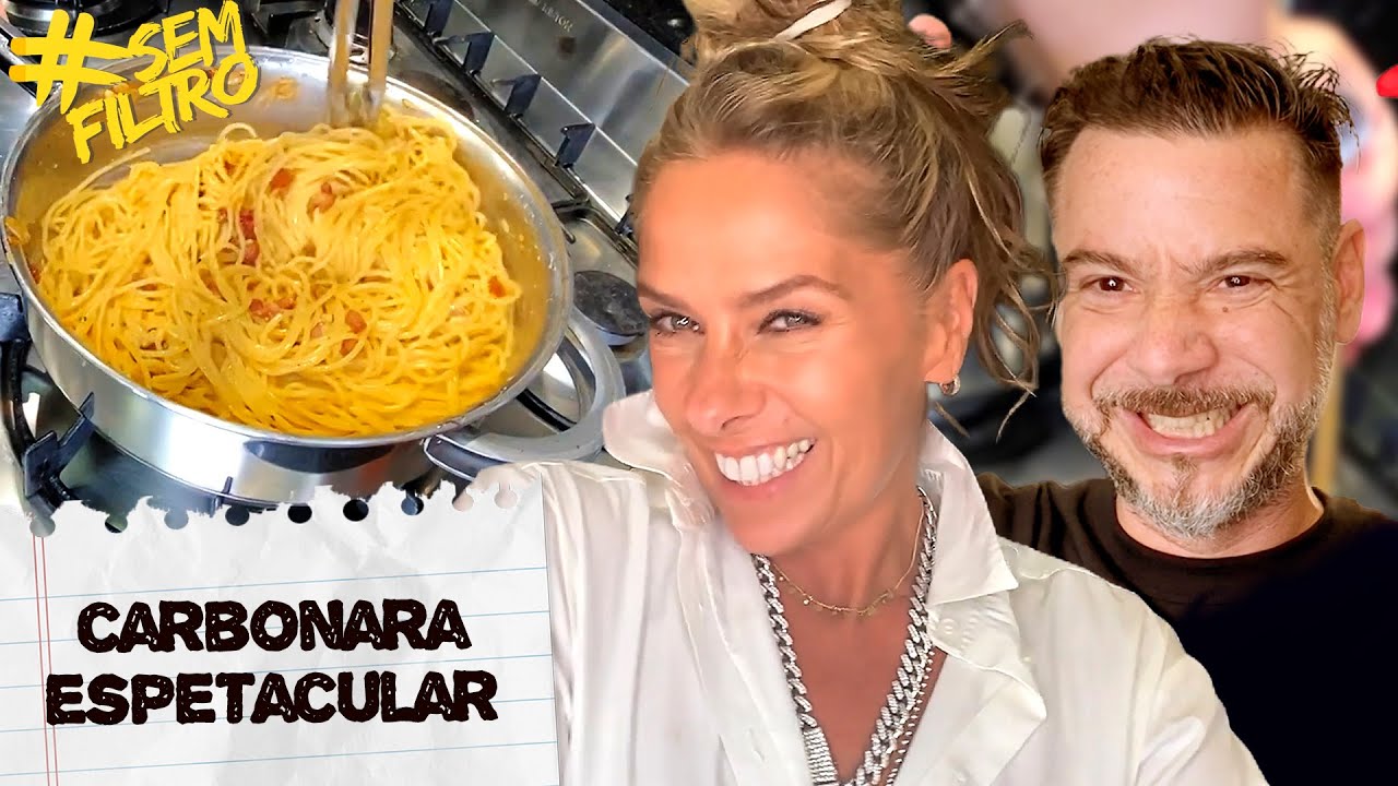 NOSSO FAMOSO CARBONARA APIMENTADO! | Adriane Galisteu