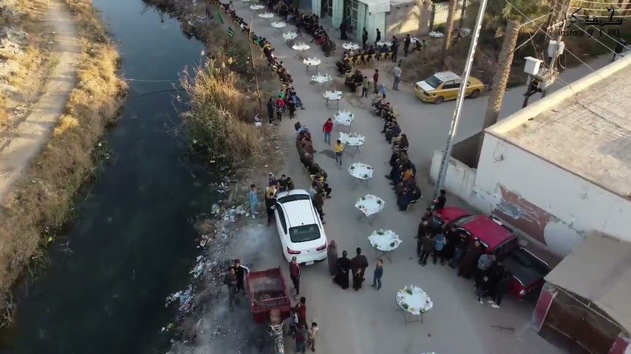 تقيم عشيرة الدعوم في كربلاء اكبر مأدبة طعام في ذكرى استشهاد الامام موسى الكاظم ع