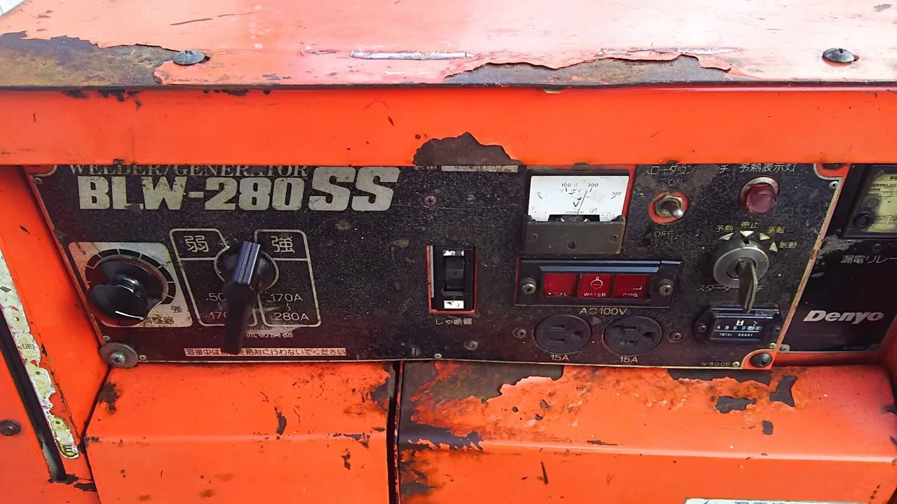 デンヨー デンヨー 発電機 ウェルダー BLW-280SSw 280A 9.9kVA 