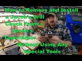 How to remove and install a jacobs drill chuck from a jacobs taperarbor without any special tools