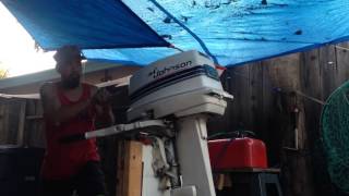 1985 johnson 25 hp test 2