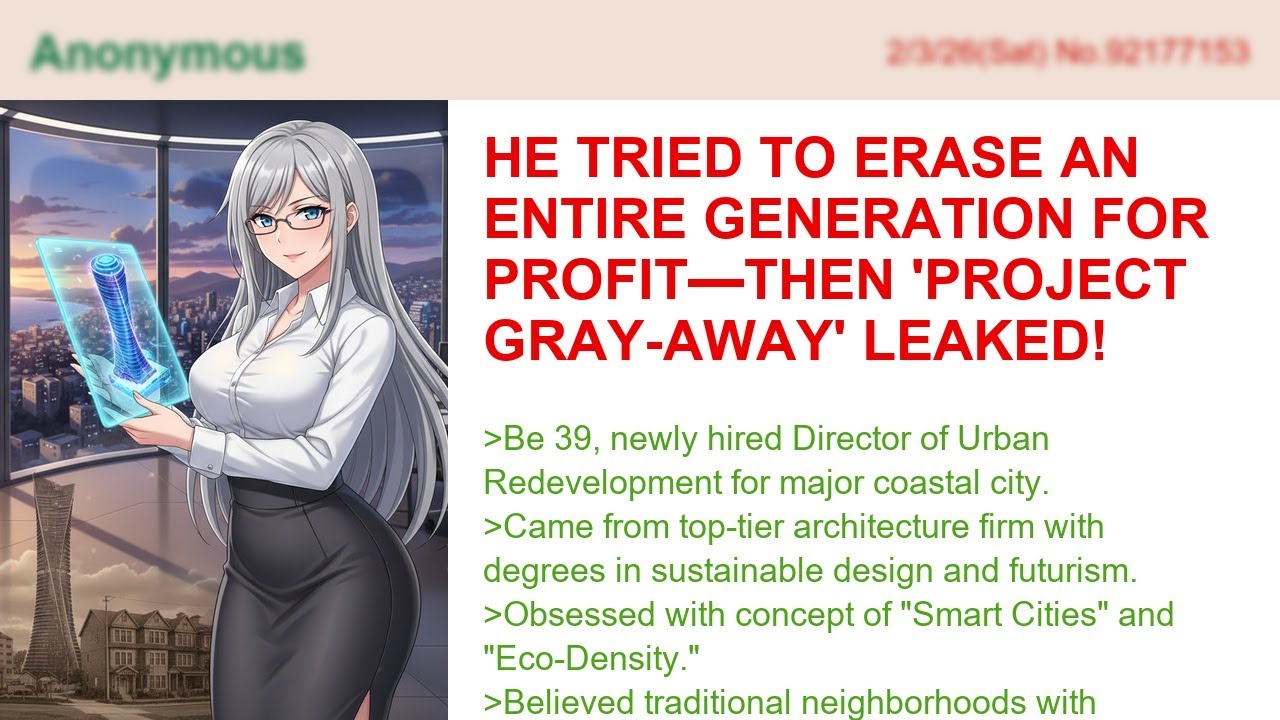 He Tried to Erase an Entire Generation for Profit—Then 'Project Gray-Away' Leaked!