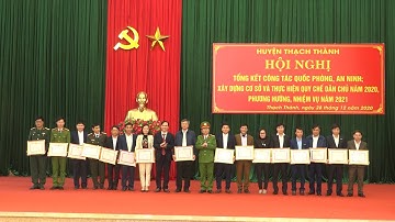 Hội nghị tổng kết công tác QP-AN, xây dựng cơ sở và thực hiện quy chế dân chủ năm 2020