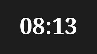 8 Minutes 13 Seconds Countdown Timer